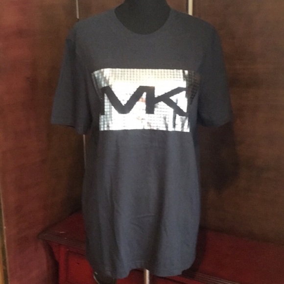 NWT Micheal Kors Black & Silver T-Shirt - Picture 6 of 6